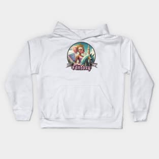 Living the Fantasy - Walt Disney World, Disneyland, Magic Kingdom, Princess, Fantasyland, Cotton Candy, Carousel, Castle Kids Hoodie